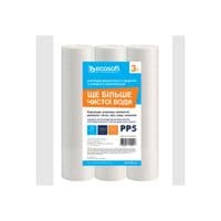 Картридж для фільтра глечика Ecosoft 00517 3 шт. зі спіненого поліпропілену 2,5" (4820056800517)