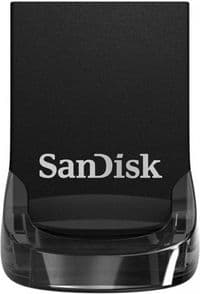 Флеш накопичувач USB 256Gb SanDisk Ultra Fit, Black, USB 3.2 Gen 1, до 400МБ/с (SDCZ430-256G-GAM46)