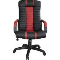 Офисное кресло Примтекс плюс Atlant combi soft D-5/B-6, экокожа черный/красный (Atlant combi soft D-5/B-6)