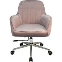Офісне крісло Примтекс плюс Elion Chrome HL-91 PK, оксамит пудровий (Elion Chrome HL-91 PK)