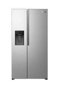 Холодильник SBS Gorenje, 179х62х91см, 2 двери, 347(181)л, А+, NF+, Инв., Зона св-ти, Диспенсер, Внутр. Диспл, нерж