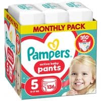 Підгузки Pampers Active Baby Pants Розмір 5 (11-17 кг) 136 шт (8006530305679)