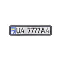 Рамка номерного знака CarLife чорна матова (NH420)