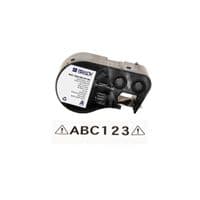 Лента для принтера этикеток Brady M4C-1000-595-WT-BK, всепогодная, непрерывная лента, 25.40 mm × 7.62 m, black on white, винил (170833)
