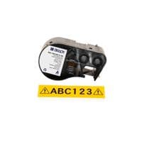 Лента для принтера этикеток Brady M4C-1000-595-YL-BK, всепогодная, непрерывная лента, 25.40 mm × 7.62 m, black on yellow, винил (170834)