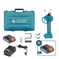 Секатор акумуляторний Konner&Sohnen KS CPS20V-40 CASE PLUS 20В акб 2х2А·год d 20-40мм ЗП кейс 1кг