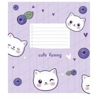Зошит Школярик Star Cute animals 12 аркушів клітинка (012-3549K)