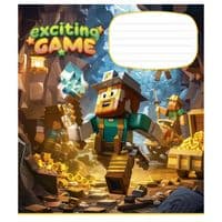 Зошит Школярик Exciting game 12 аркушів клітинка (012-3438K)