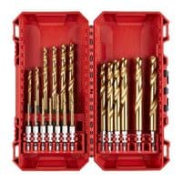 Набор сверл по металлу Milwaukee RedHEX Shockwave HSS-TiN, 2-10мм, кейс, 19шт