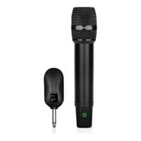 Микрофон для караоке REAL-EL KM-830, Black, 6.35 мм jack, беспроводное подключение, - 60 дБ, радиус действия до 25 м (EL121900001)