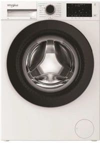 Стиральная машина Whirlpool фронтальная, 8кг, 1400, А, 55см, дисплей, пара, инвертор, люк черный, белый