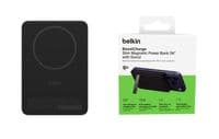 Аккумулятор портативный литий-ионный Power Bank Belkin 5000мА·ч, 20Вт PD/Qi2 15Вт, Magnetic Kickstand, черный