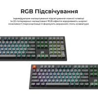 Клавиатура беспроводная Keychron K10 Max Keychron Super Banana Switch Black RGB (K10M-H4-UA)