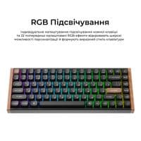 Клавиатура беспроводная Keychron K2 HE Magnetic Switch Black RGB (K2H-F1-UA)