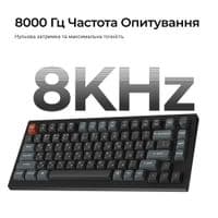 Клавиатура беспроводная Keychron V1 Ультра Keychron Red Switch Black RGB (V1U-D1-UA)