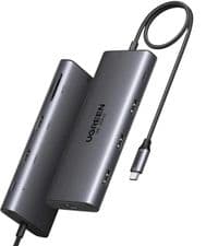 Док-станция USB3.2 Type-C --> HDMIx2,8K30Hz/4K60Hz/3xUSB-A/2xUSB-C 3.2/RJ45/SD/TF/PD 100W CM639
