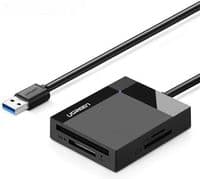 Кардридер USB 3.0 SD/TF/CF/MS 4 в 1 кабель 0,5м CR125 Ugreen