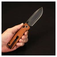 Ніж SRM Rubik 7228B 140Cr, Brown Micarta, Black Stonewash (7228B-MN2)