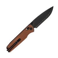 Ніж SRM Terrier 140Cr, Brown Micarta, Black Stonewash (258L-MN2)