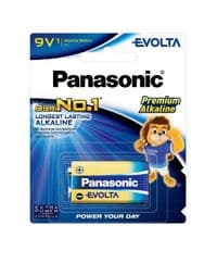 Батарейка Panasonic Evolta щелочная 6LR61(6LF22, MN1604, MX1604, Крона) блистер, 1 шт.