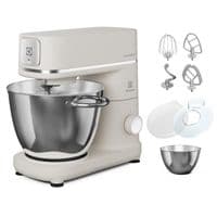 Кухонна машина Electrolux, 1200Вт, чаша-метал, корпус-метал, насадок-4, білий