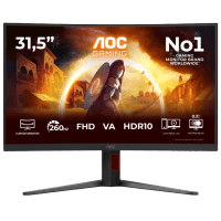 Монитор TFT AOC 31.5" C32G4Z 16:9 VA Curved FHD 260Hz(OC) 2*HDMI DP HAS Black/Red