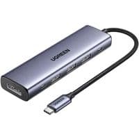 Док-станция USB3.0 Type-C -->DP 4K60Hz/3xUSB-А /2xType-C/100W 5-in-1 CM511 Ugreen