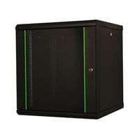 Шафа настінна Lande Proline 7U 19" 600x600, скло, чорна (LN-PR07U6060-BL-111)