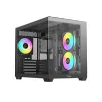УЦИНКА! Корпус для компьютера MATX W/O PSU GAMMA C54 ARGB черный (GAMMA-C54-BKD300XX-GL) OCYPUS