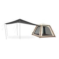 Палатка Naturehike Ango четырехместная автоматическая надувная с тентом коричневая (6977465869852)