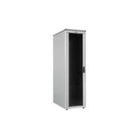 Шафа напольна Lande DYNAmic Series 42U 600x1000, двері перф. 80%, RAL7035, Light Grey (LN-FS42U6010-LG-SSAA-E)