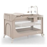 Детский манеж Kinderkraft с пеленатором Leody Up Beige (5902533930128)