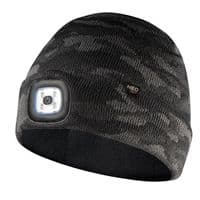 Шапка с фонариком Neo Tools 100% акрил, CAMO, 3.7В, 180Лм, 6500K, 3 режима, USB