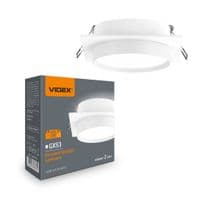 Светильник Videx под лампу GX53 врезной Квадратный Белый (VL-SPF33S-W)