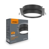 Светильник Videx под лампу GX53 врезной Квадратный Черный (VL-SPF33S-B)