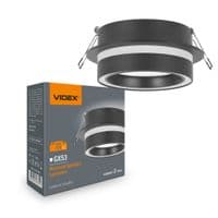 Светильник Videx под лампу GX53 врезной Черный (VL-SPF34R-B)