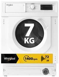 Стиральная машина Whirlpool встроенная фронтальная, 7кг, 1400, D, 60см, дисплей, пара, белый