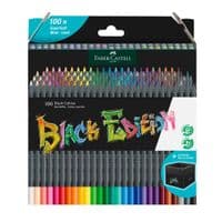 Карандаши цветные Faber-Castell Black Edition цвет pencils 100 цветов трехгранные черное дерево (32354)