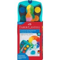 Акварельні фарби Faber-Castell CONNECTOR "Скріплюй разом" 12 кольорів з кроючими білилами (32096)