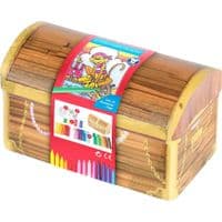 Фломастери Faber-Castell Сумочка в металевій коробці Connector Скрепляй разом 33 кольора (31772)