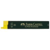 Грифель для механического карандаша Faber-Castell Super-Polymer Н (диаметр 0,35 мм), 12 штук в пенале (27657)
