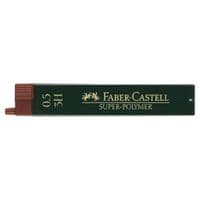 Грифель для механического карандаша Faber-Castell Super-Polymer 3Н (диаметр 0,5 мм), 12 штук в пенале (27659)
