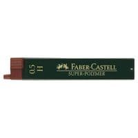 Грифель для механического карандаша Faber-Castell Super-Polymer Н (диаметр 0,5 мм), 12 штук в пенале (16805)
