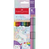 Карандаши цветные Faber-Castell PASTEL UNICORN 10+3 цвета (111219) (32515)