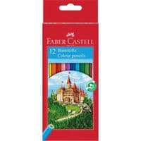 Олівці кольорові Faber-Castell Замок та лицарі,12 кольорів (120112) (5514)