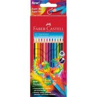 Карандаши цветные Faber-Castell Colour pencils Ergonomics, трехфильные, 4 мм, 12 цветов (116512) (32850)