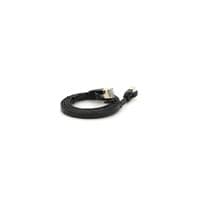 Патч-корд 1м UTP cat.7, CU, RJ45, плоский, black Weepda (PCMF-CU7/1.0Bk)