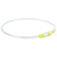 Нашийник для тварин Trixie Flash Light Ring USB мигаючий силіконовий зелений S–M 35 см/8 мм (4047974126608)