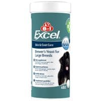 Вітаміни для собак 8in1 Brewers Yeast Large Breed пивні дріжджі з часником для шкіри та шерсті 80 шт (4048422183969)