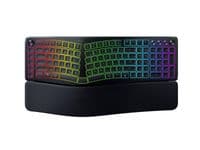 Клавиатура мембранная Razer Pro Type Ergo, 118key, USB-A/WL/BT, EN, RGB, черный